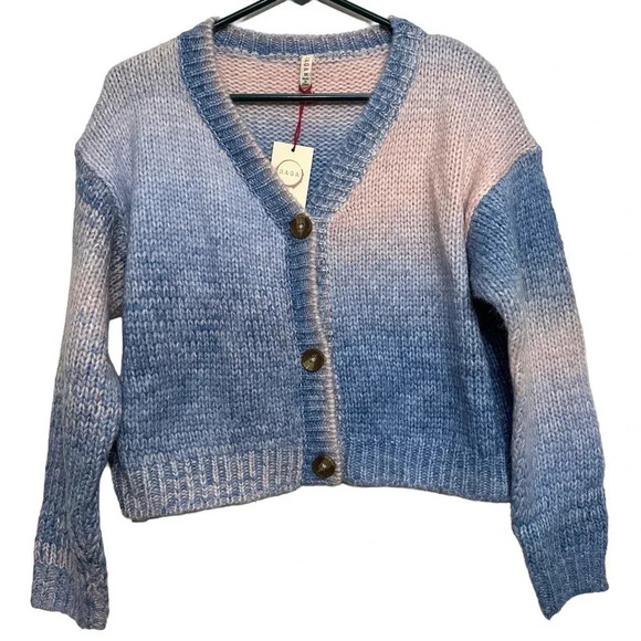 Raga NWT’s Alicia v-neck bohemian style button long sleeve cardigan. Size 1X - Picture 1 of 8